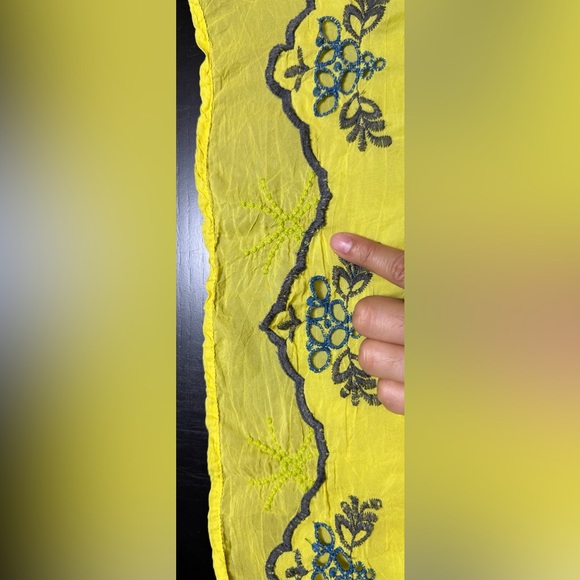 Johnny Was Yellow Embroidered Tunic - Picture 7 of 10
